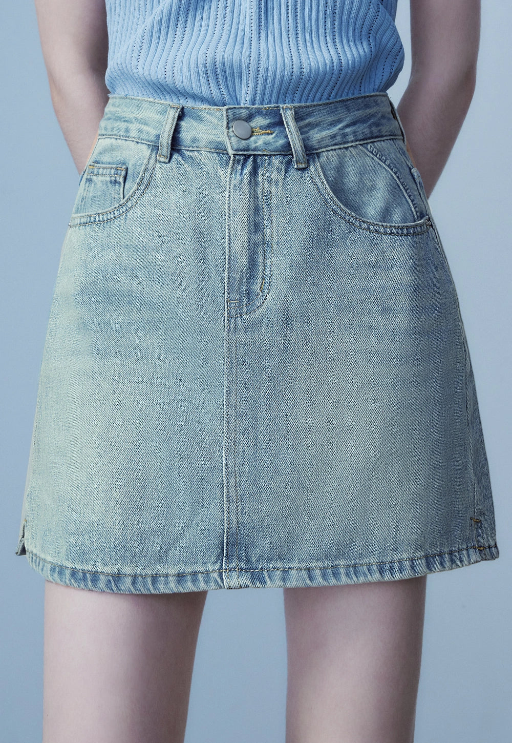 Women's A-Line Denim Mini Skirt