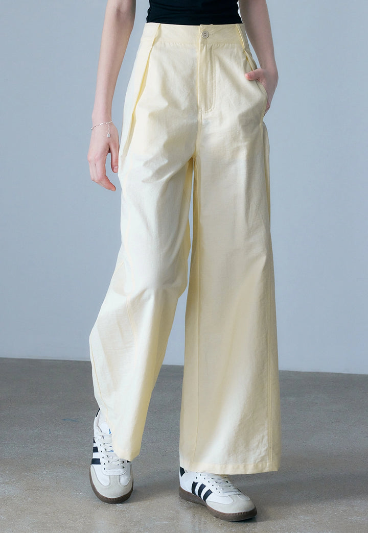 Women's High-Waisted Wide-Leg Pants