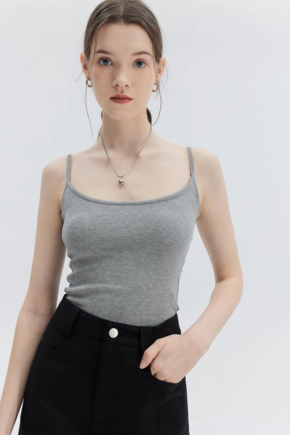 Basic-Tanktop für Damen mit U-Ausschnitt