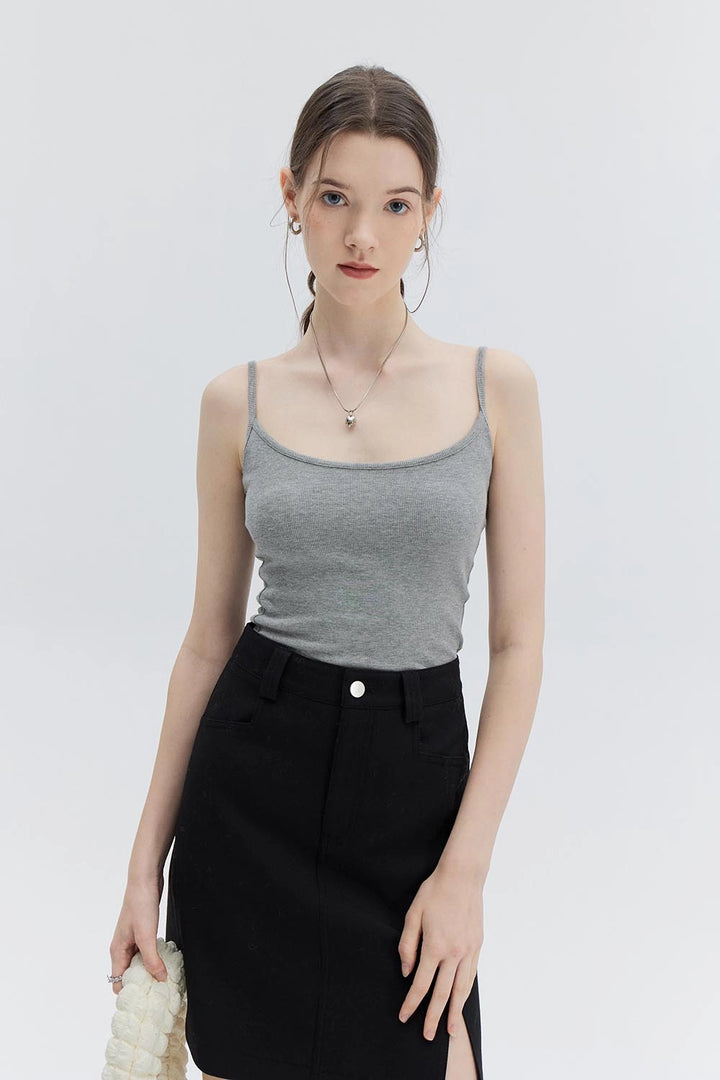 Basic-Tanktop für Damen mit U-Ausschnitt