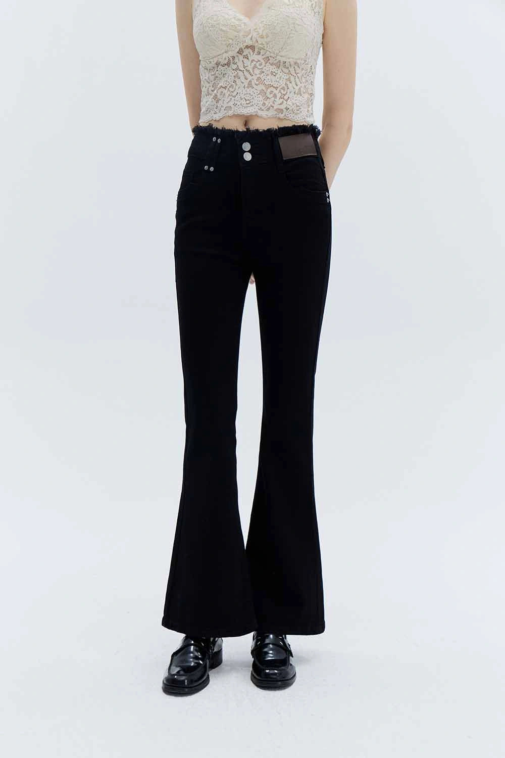 Vintage High-Waist Flared Jeans