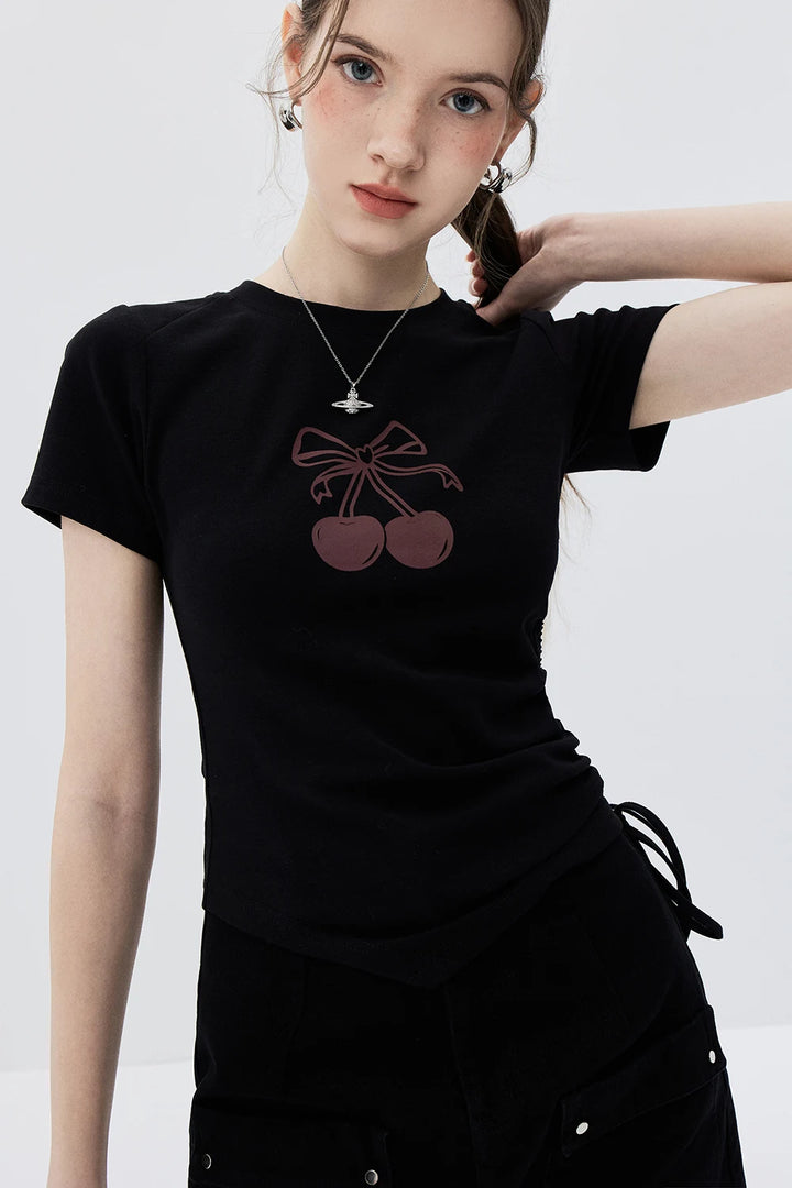 Sweet Cherry Knot Tee