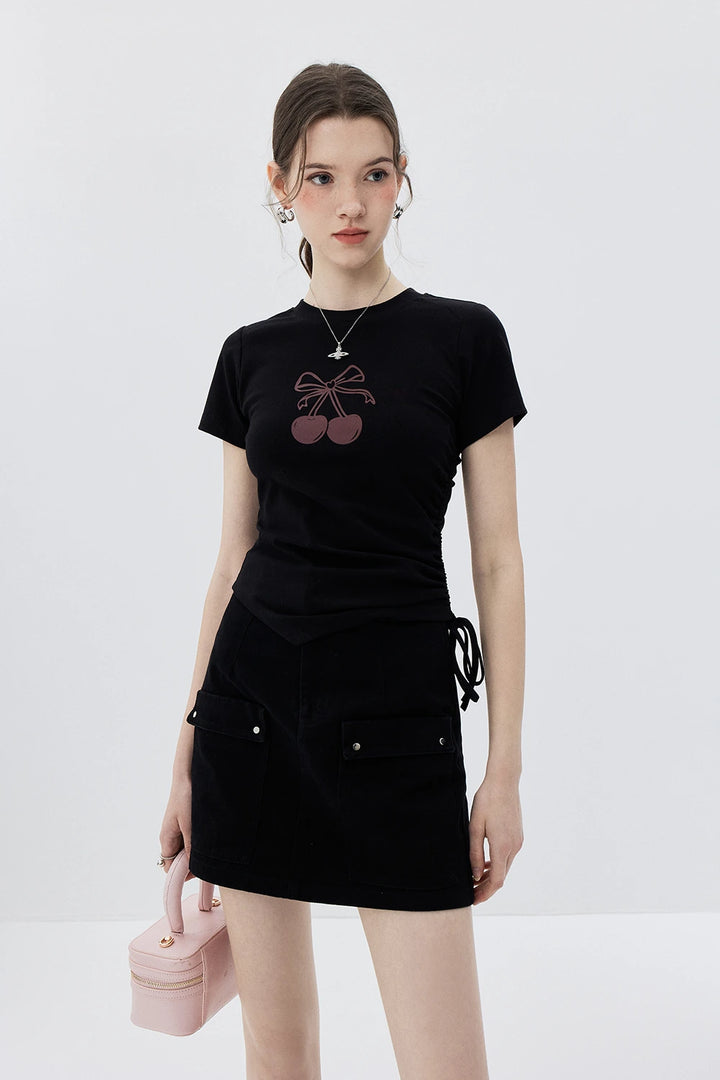 Sweet Cherry Knot Tee