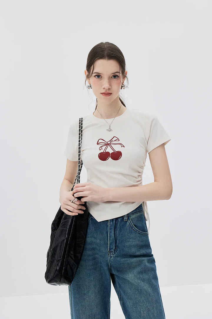 Sweet Cherry Knot Tee