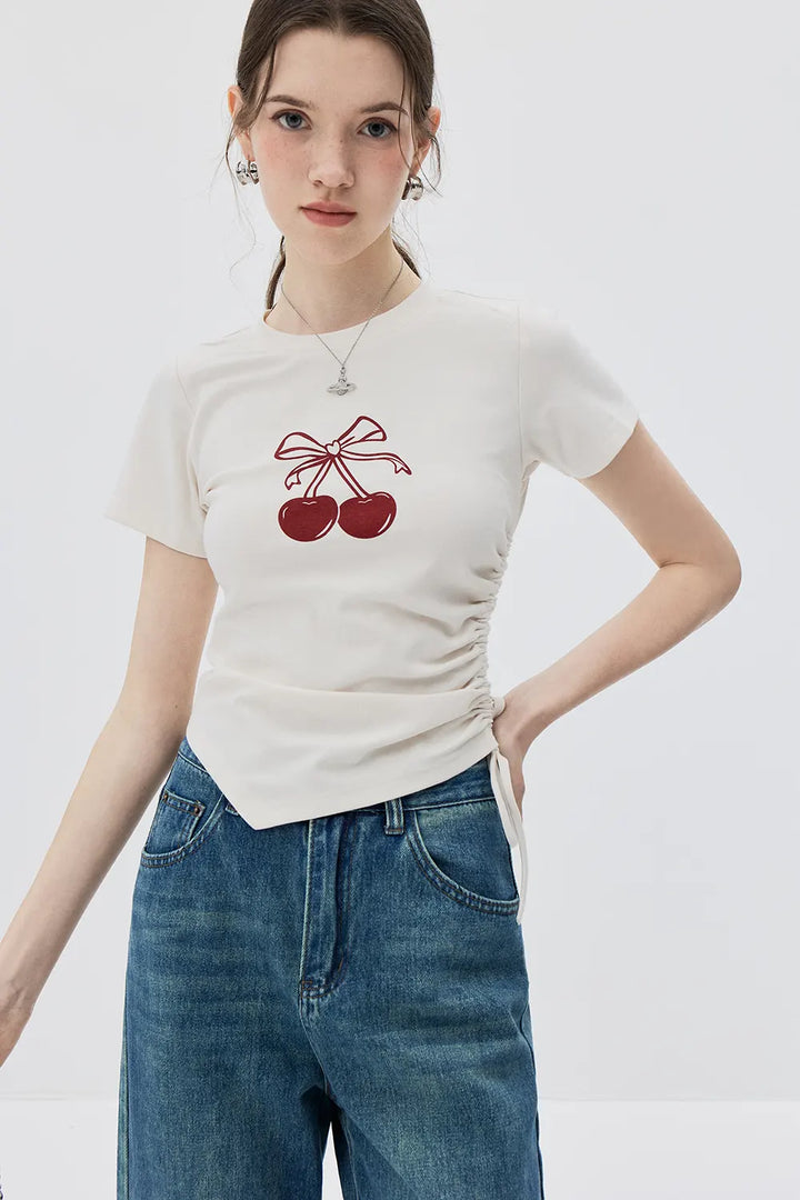 Sweet Cherry Knot Tee