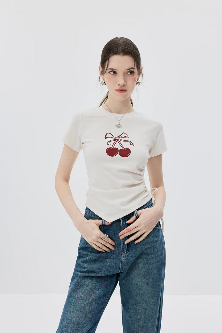 Sweet Cherry Knot Tee