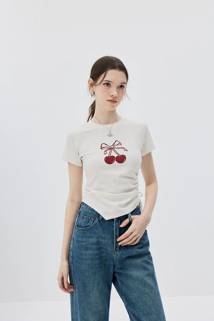 Sweet Cherry Knot Tee