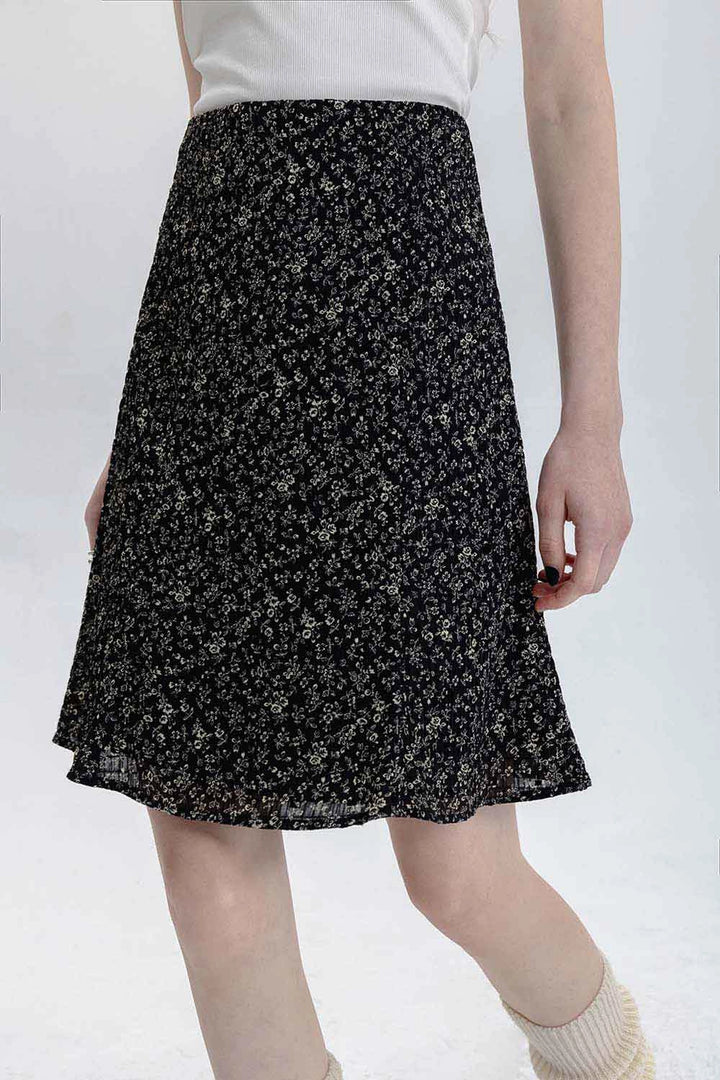 Women's Floral Print A-line Mini Skirt