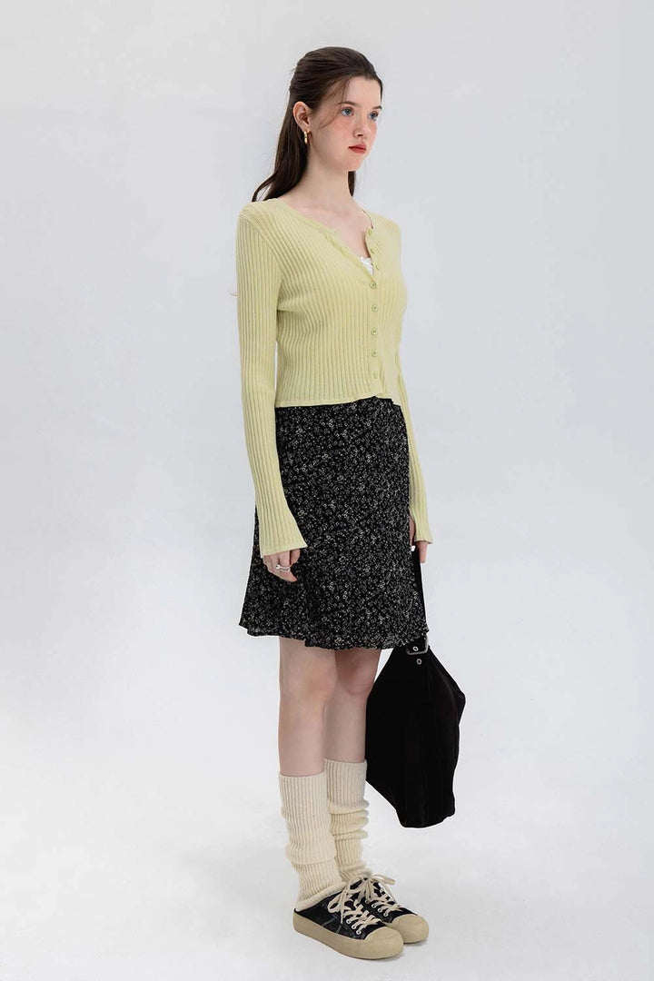 Women's Floral Print A-line Mini Skirt