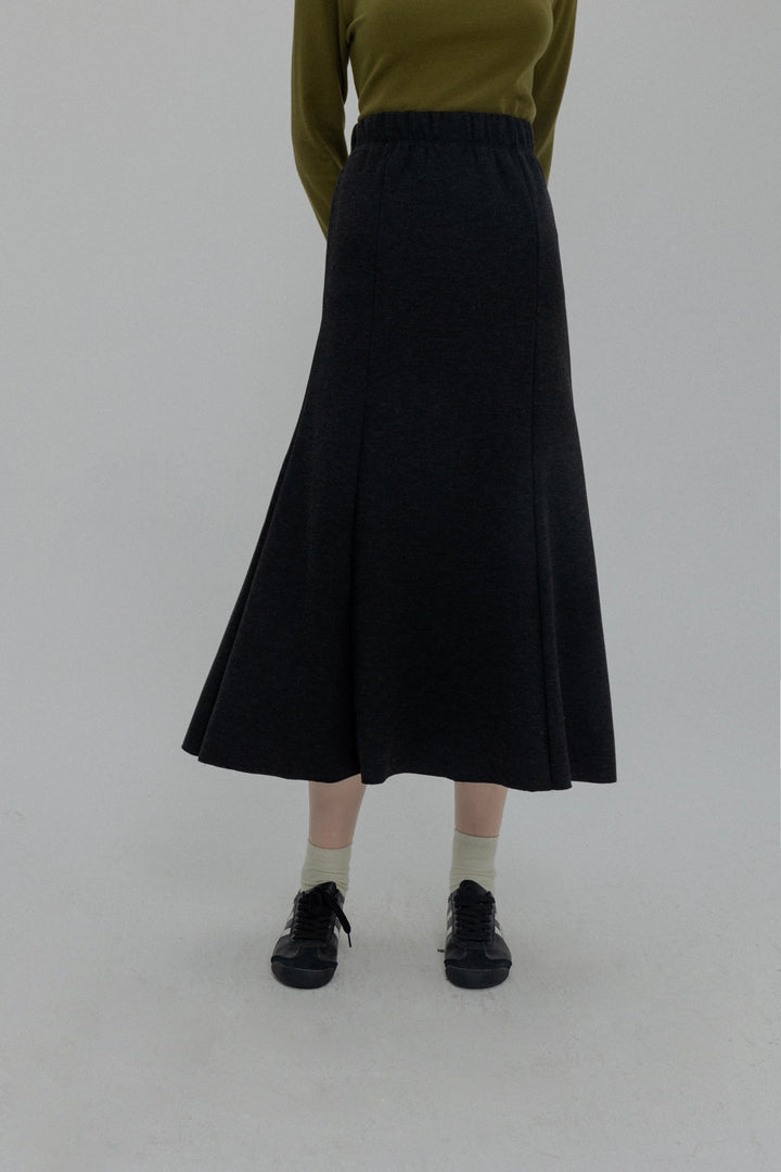 Luxurious Velvet A-Line Midi Skirt for Women