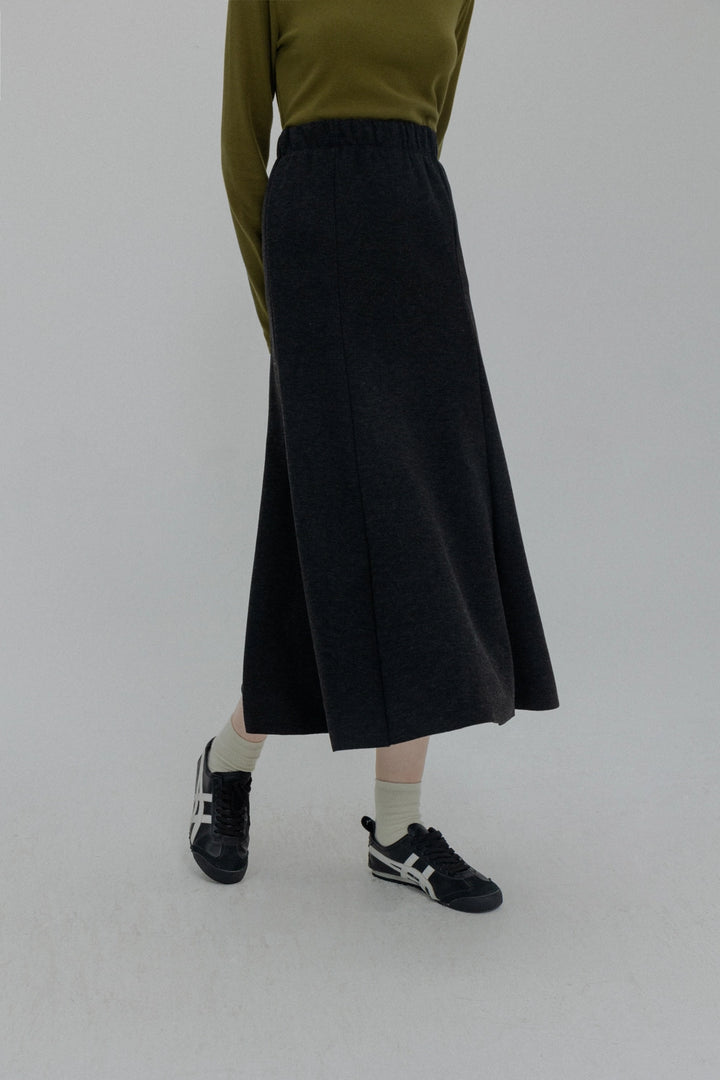 Luxurious Velvet A-Line Midi Skirt for Women