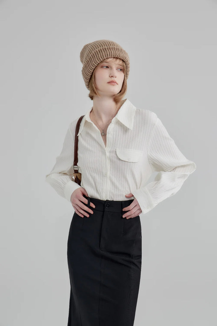 Women's Elegant Flared Midi Skirt