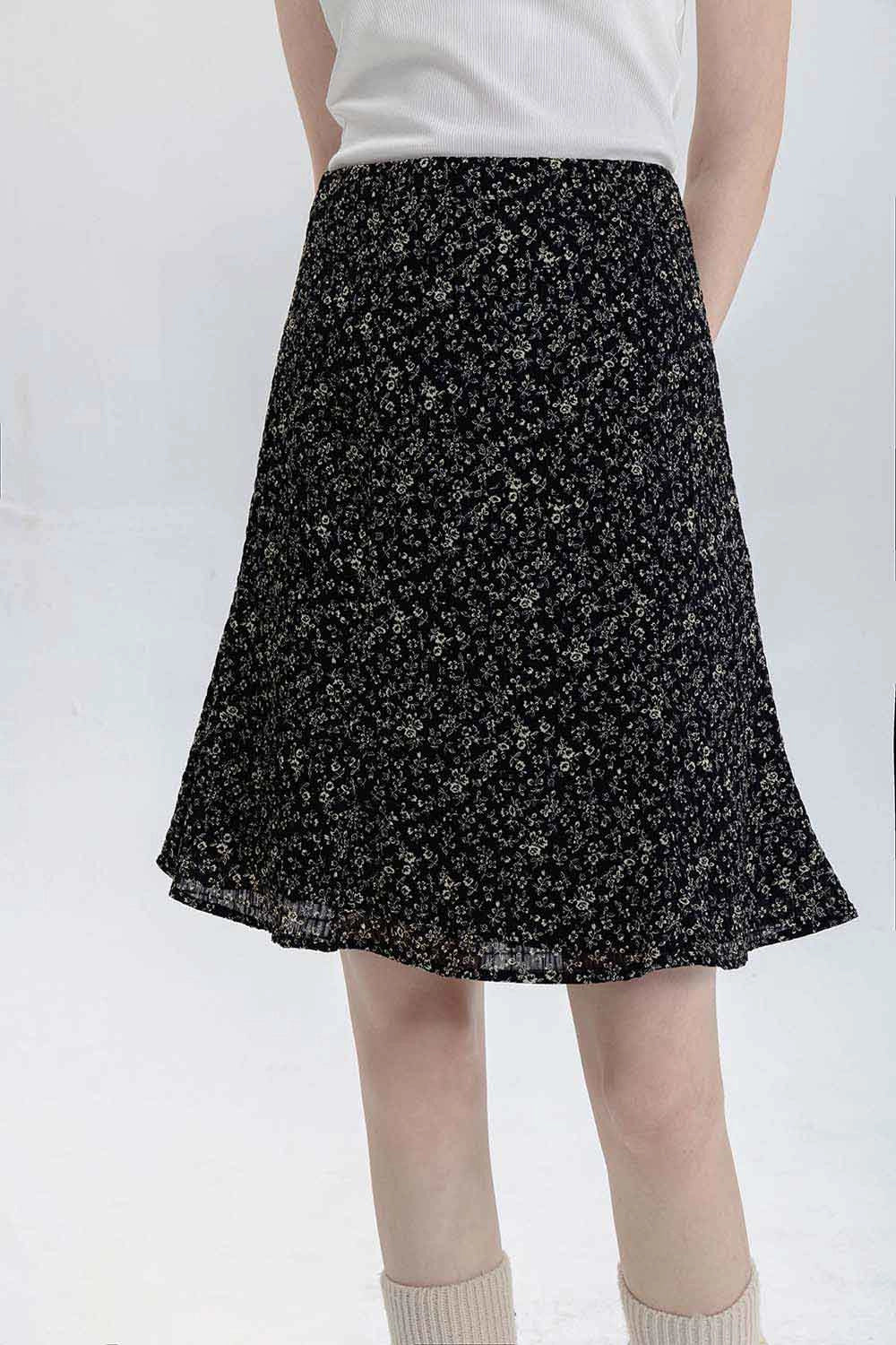 Women's Floral Print A-line Mini Skirt