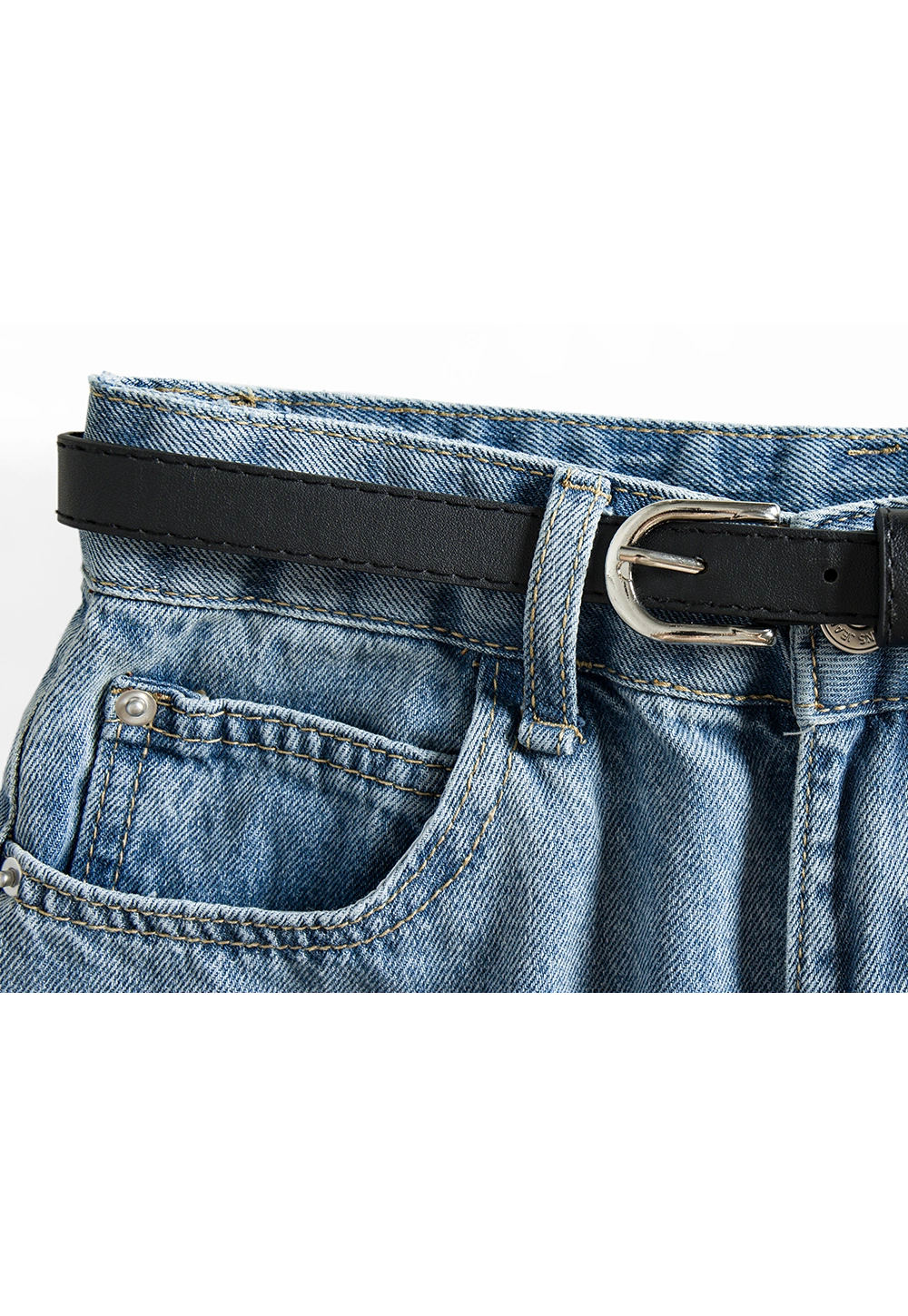 Pantaloncini di jeans a gamba larga da donna