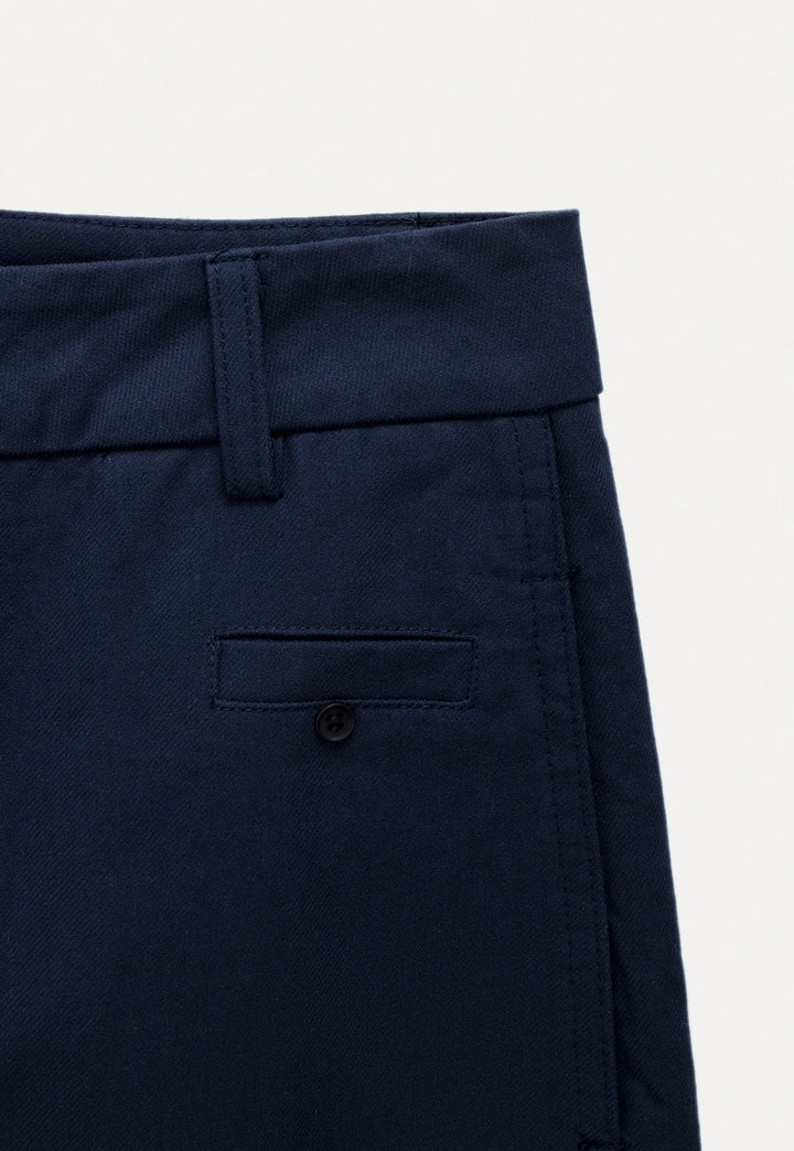 Chic Navy Wide-Leg Trousers for Effortless Style