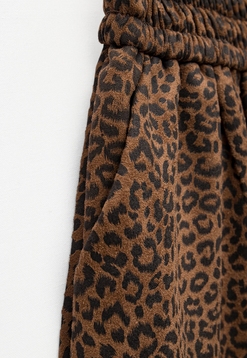 Leopard Print Drawstring Shorts