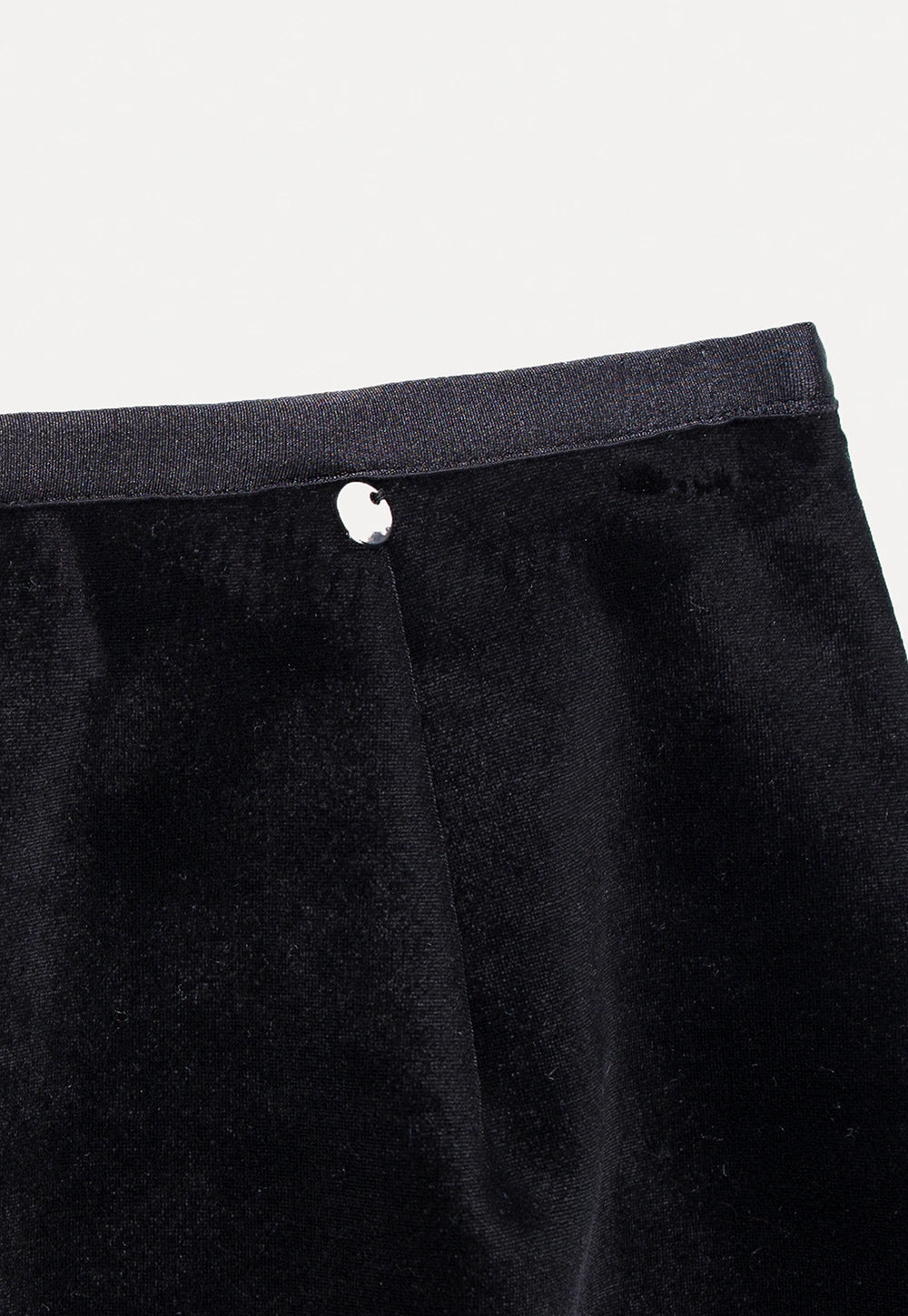 Women's Black Velvet Mini Skirt