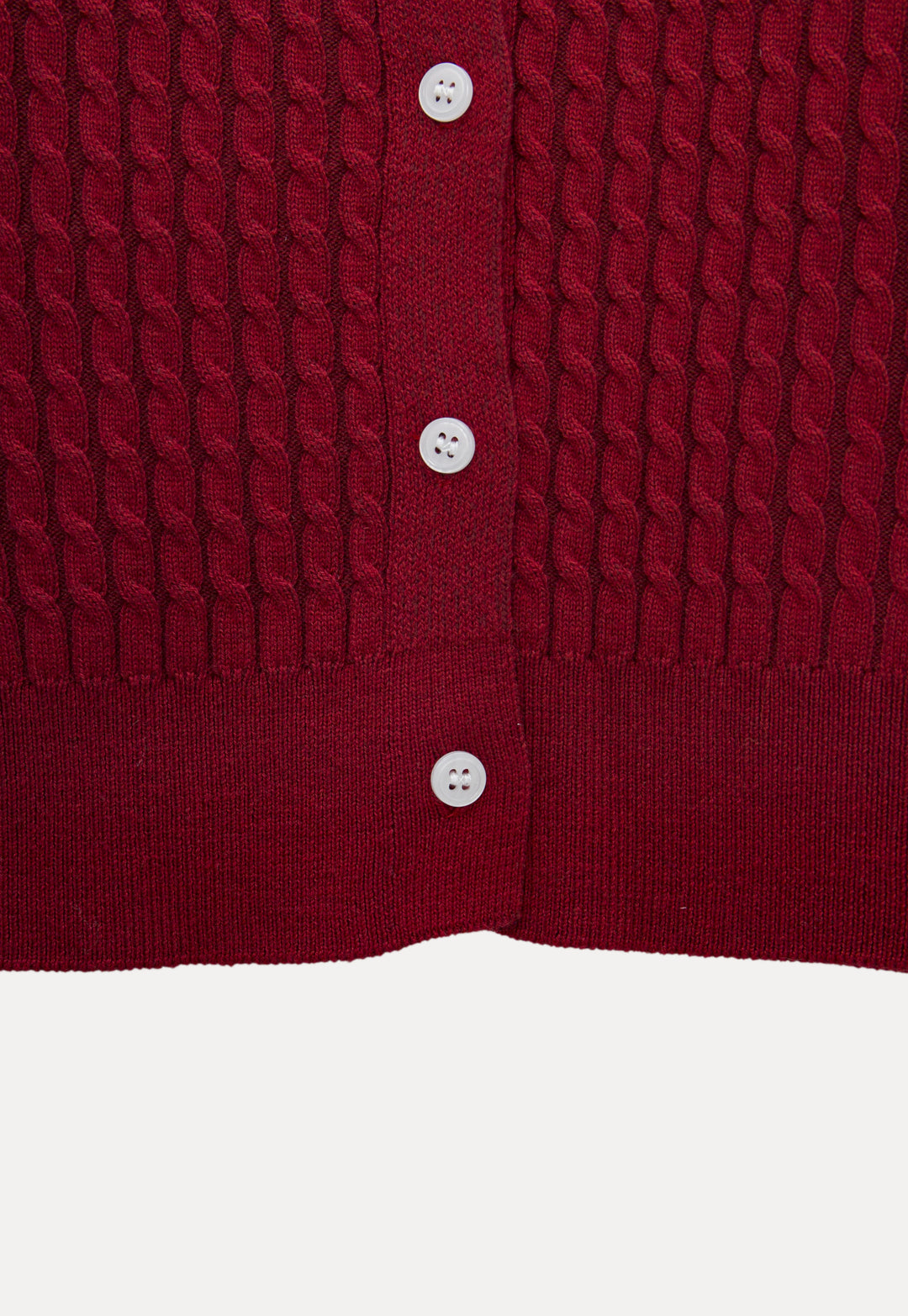 Textured Knit Button-Up Cardigan