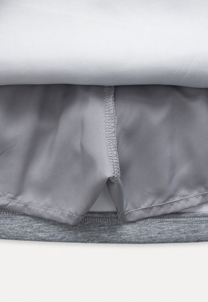 Casual Drawstring Sweat Skirt