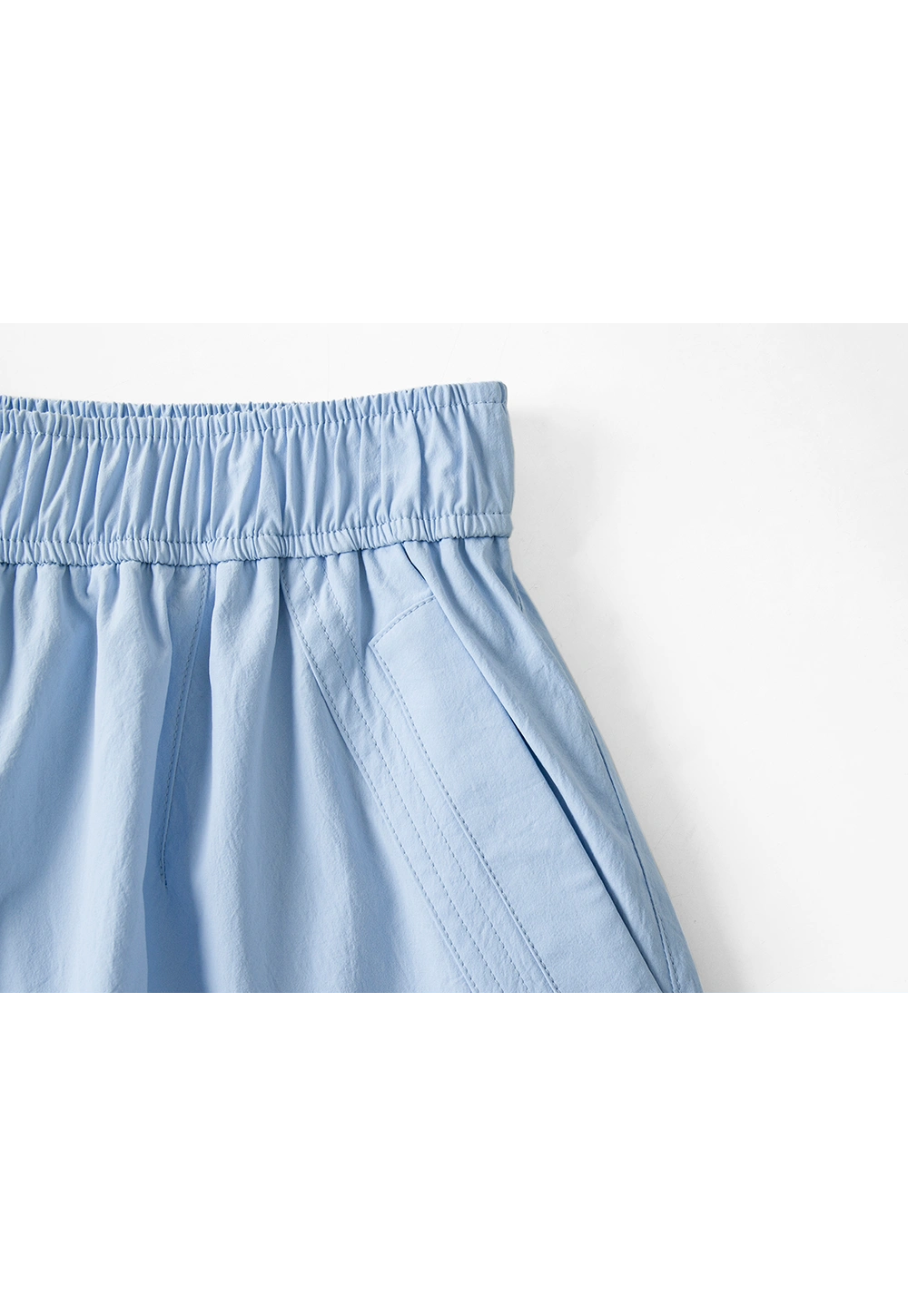 Pantaloni da donna con orlo con coulisse a gamba larga