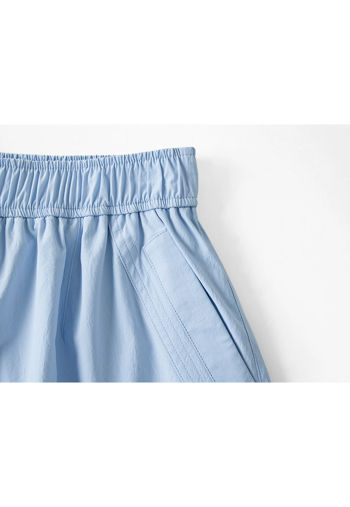 Pantaloni da donna con orlo con coulisse a gamba larga