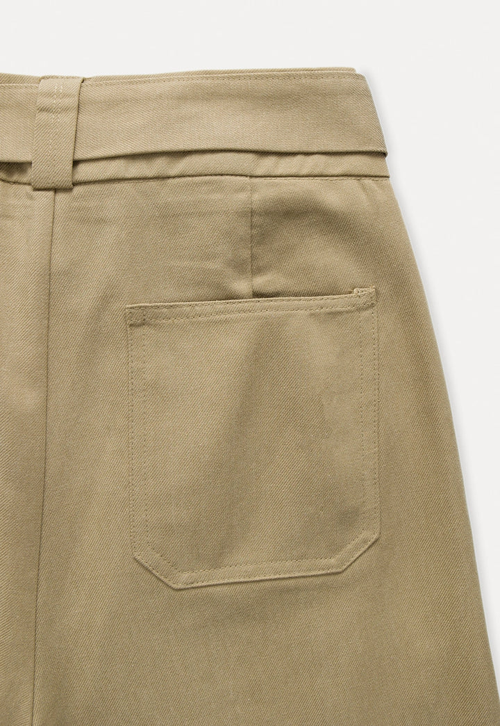 Wide-Leg Trousers with Belted Waist