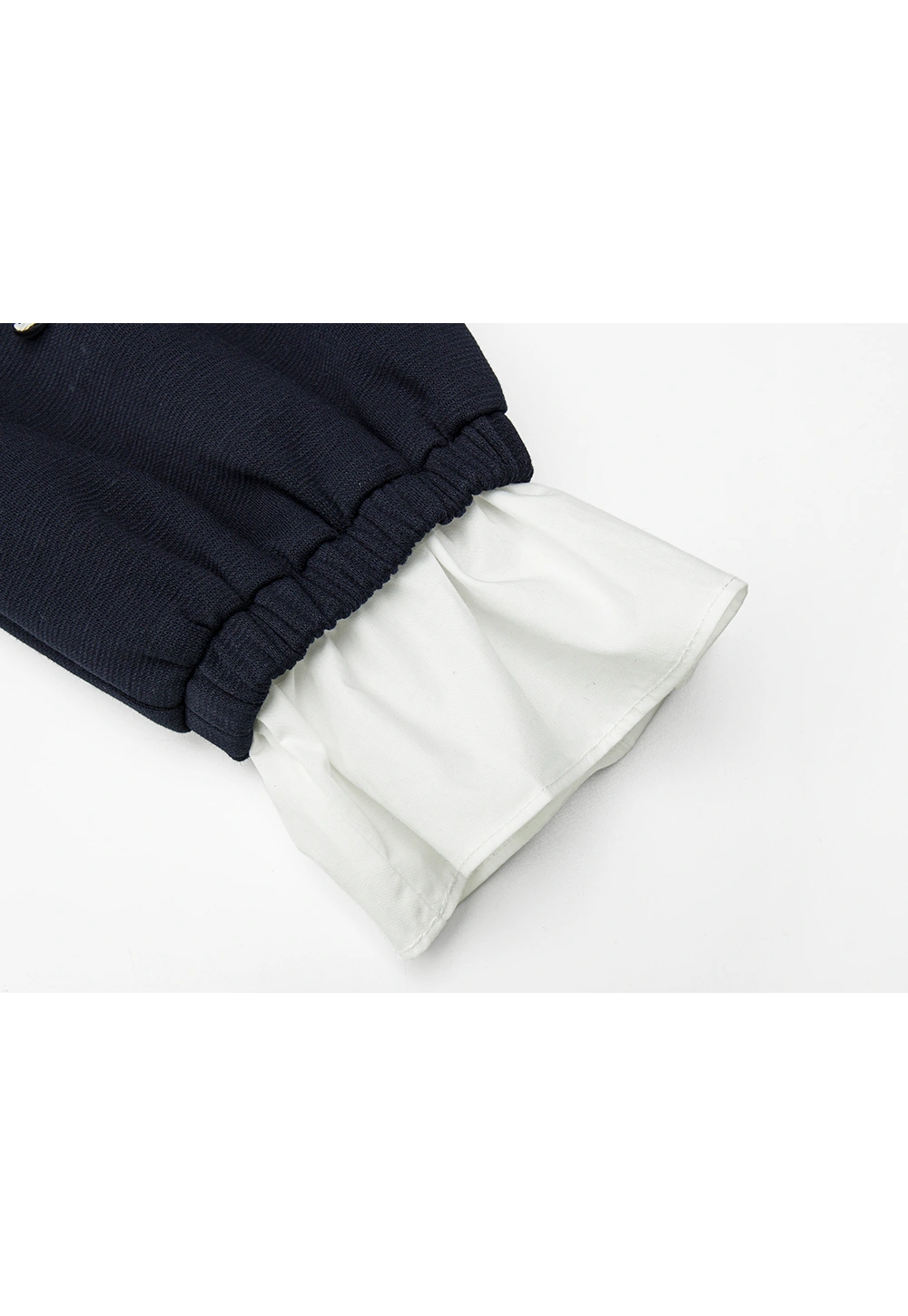 Sweatshirt with Ruffled Cuffs