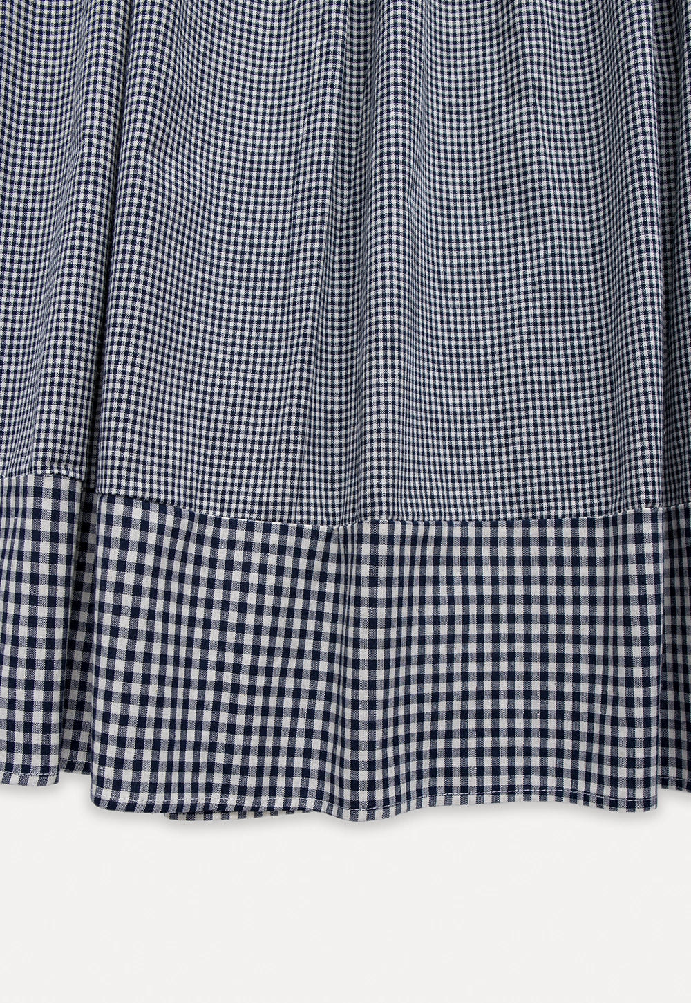 Vintage Gingham High-Waist Midi Skirt