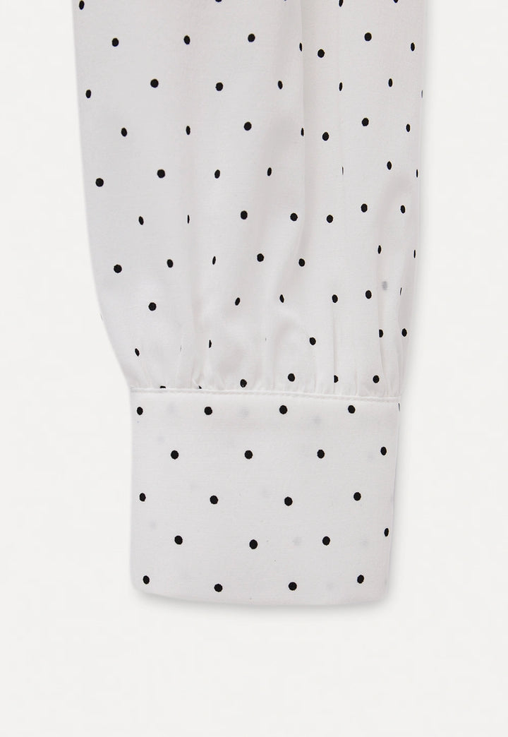 Women’s Polka Dot Bow Blouse