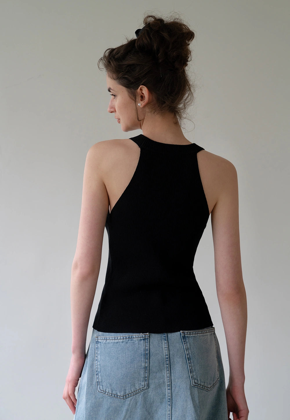 Women's Canelé-Inspired Relaxed Knit Button Vest