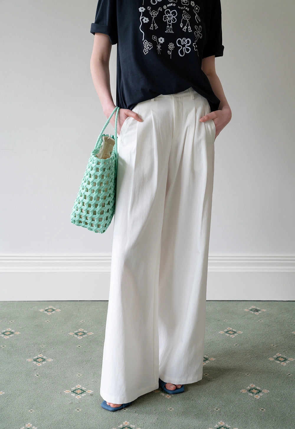 Women's High Waist Wide Leg Pants