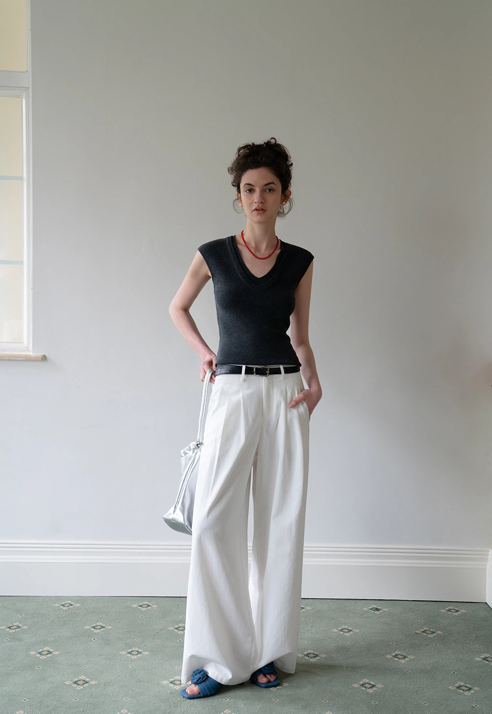 Women's High Waist Wide Leg Pants