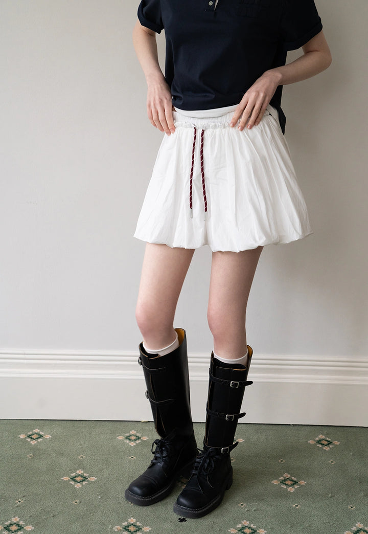 Women's Elastic Waist Balloon Skirt