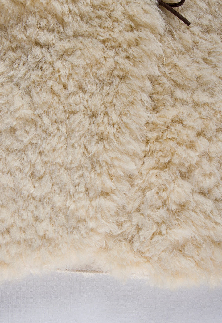 ozy Faux Fur Jacket with Toggle Closures