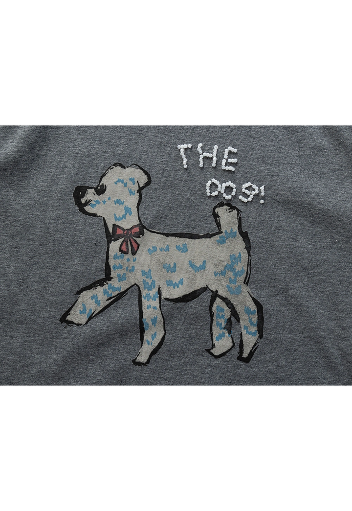 T-shirt grafica da donna con stampa di cani