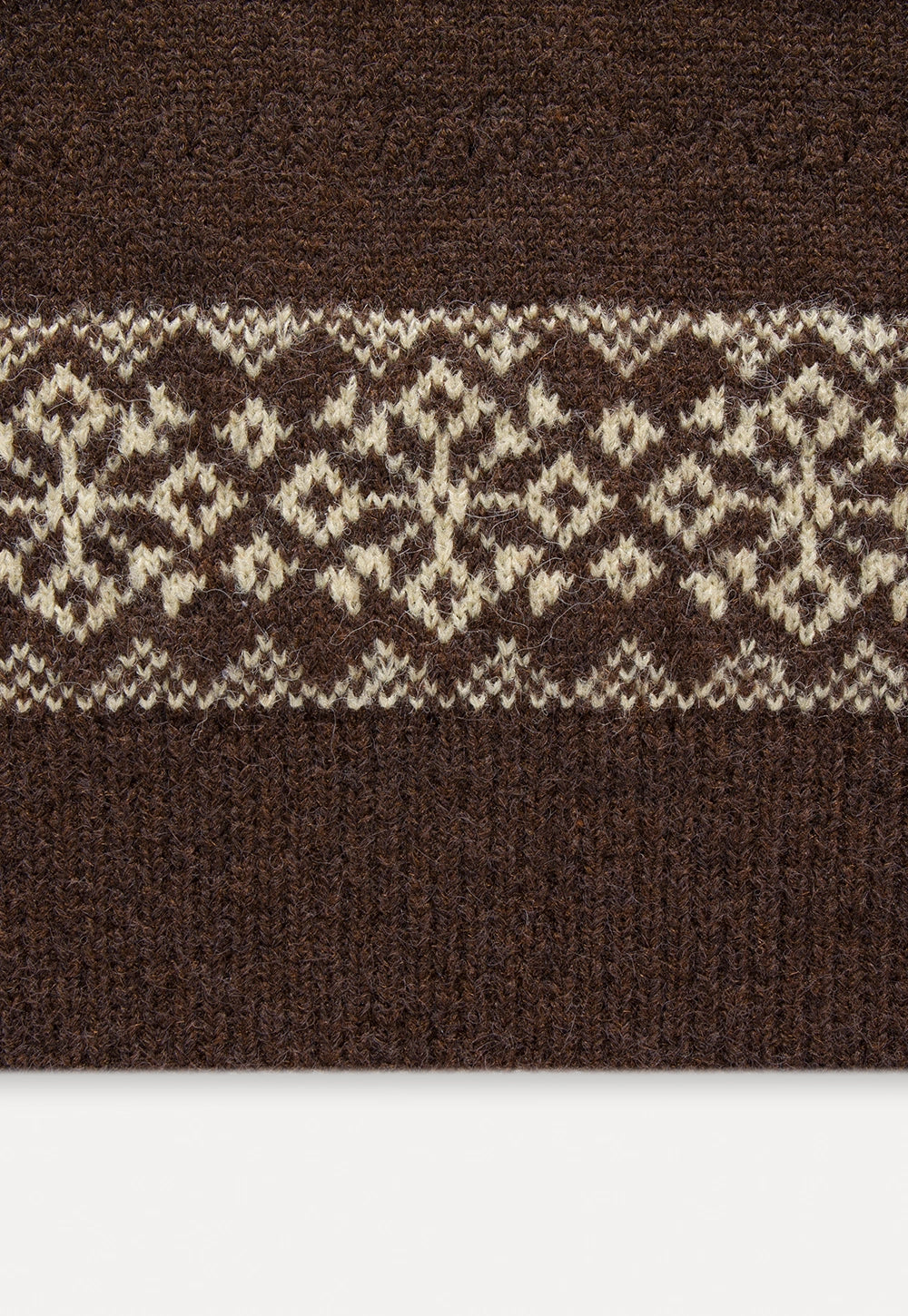 Women's Fair Isle Knit V-Neck Sweater