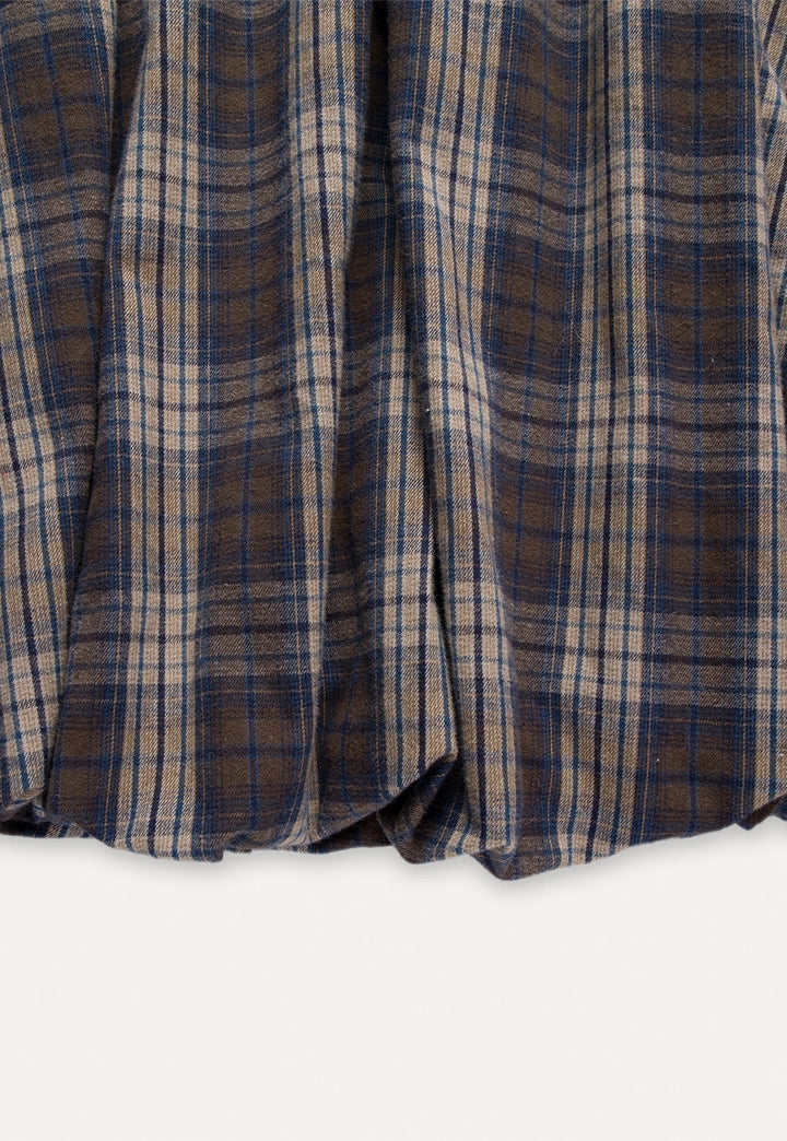 Women's Plaid A-Line Midi Skirt