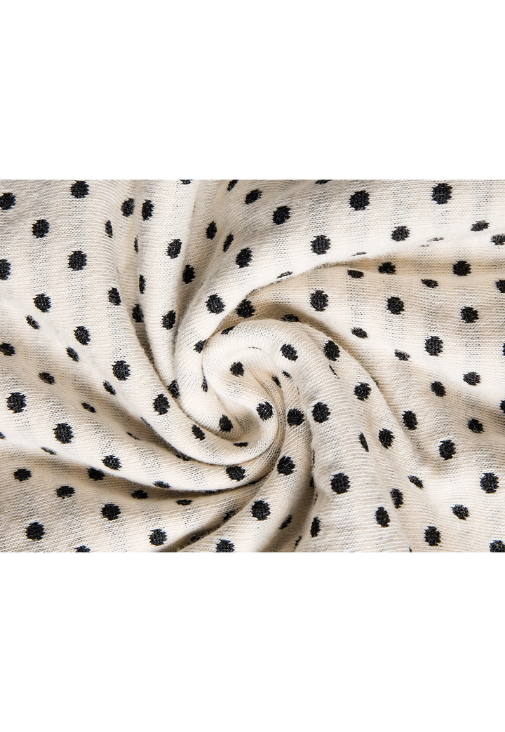 Women's Polka Dot Short Sleeve Top