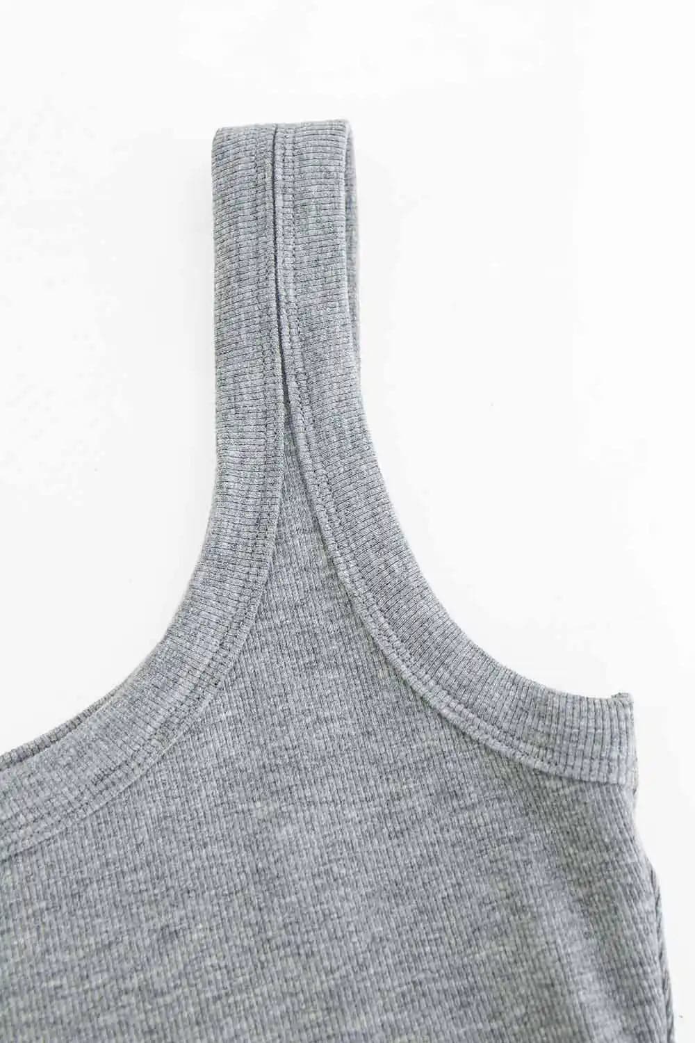 Klassisches ärmelloses Tanktop mit U-Ausschnitt