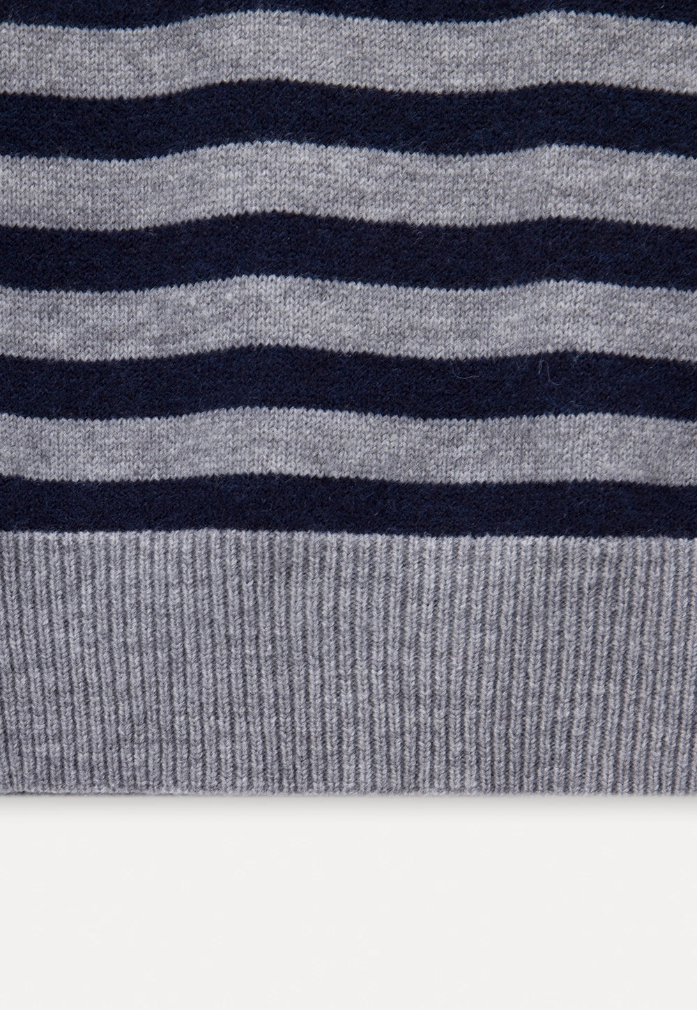 Women’s Striped Pullover Sweater with Polo Collar