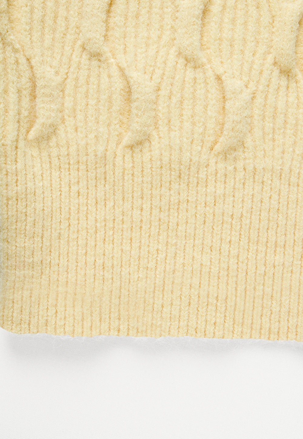 Women's Cable Knit Sweater with Drop Shoulders