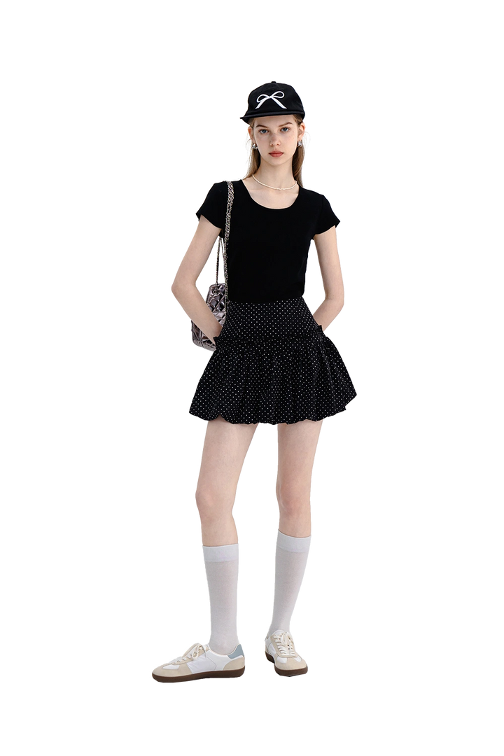 Frilled Layered Mini Skirt