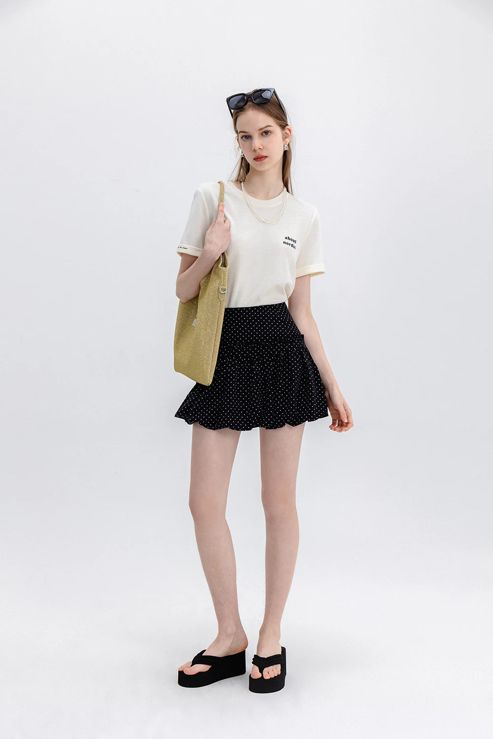 Frilled Layered Mini Skirt