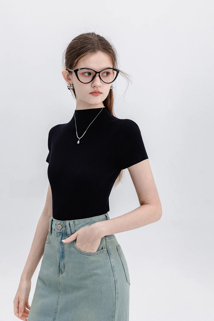 Skirt Midi Denim Trend dengan Labuh Berjumbai