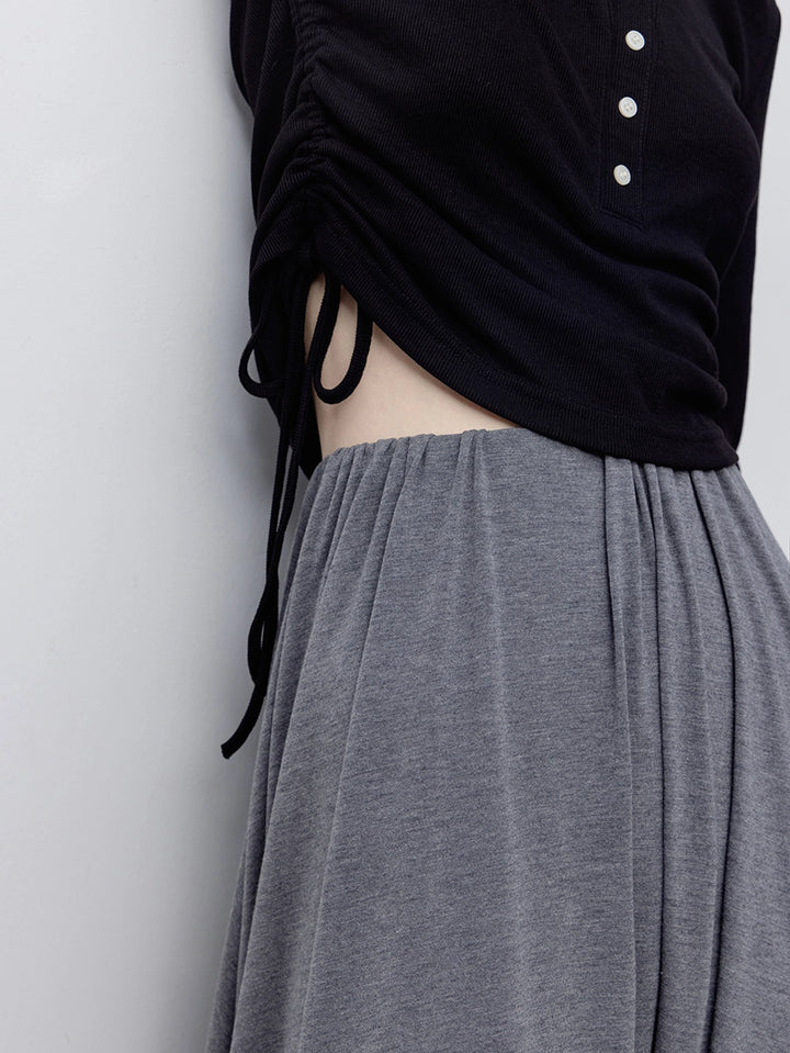 Women's Loose-Fit High-Waisted Maxi Skirt