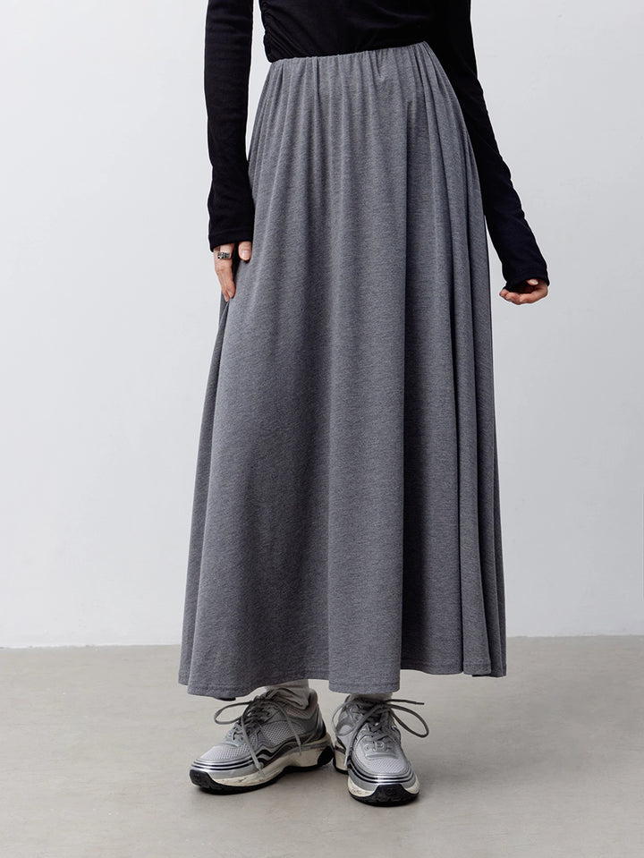 Women's Loose-Fit High-Waisted Maxi Skirt