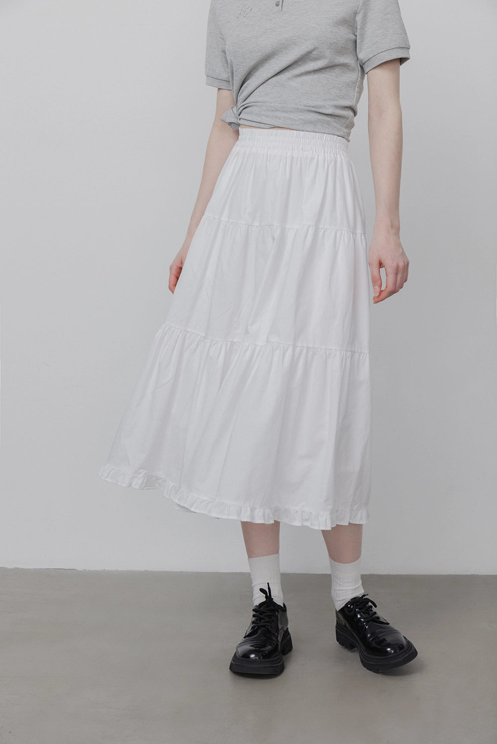 Women's Casual Pleated Maxi Skirt