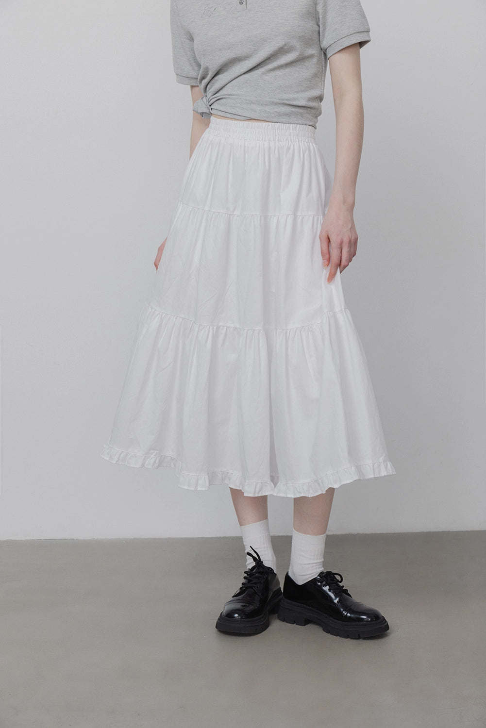 Women's Casual Pleated Maxi Skirt