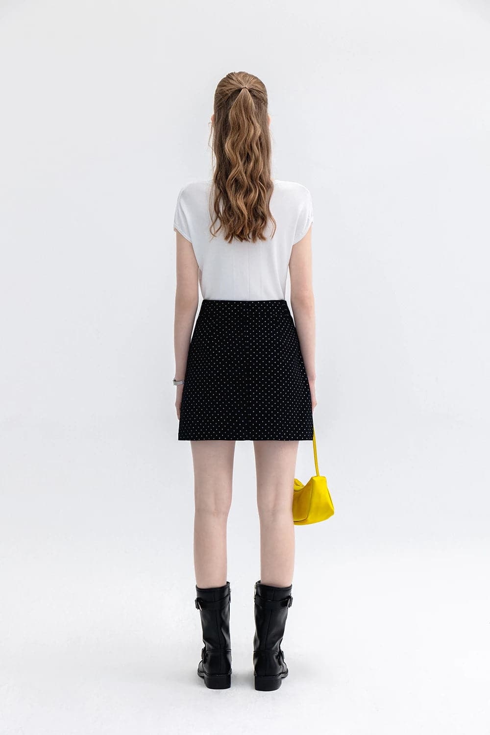 Chic Polka Dot Mini Skirt