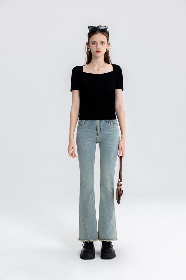 Elegant Square Neck Top: Subtle Sophistication for Every Occasion